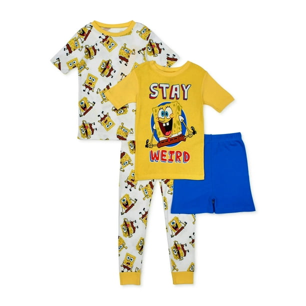 100/% Cotton Spongebob Squarepants New Boys Pyjama Set Size 10-12 Years